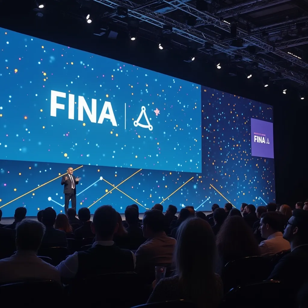 Apresentação FinIA numa conferência de fintech